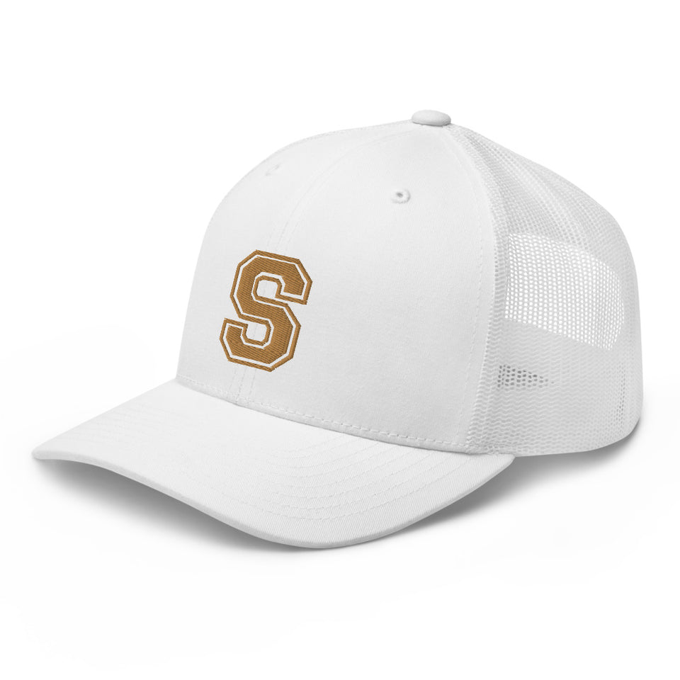 SNARF - College 'S' (Old Gold) - Trucker Cap