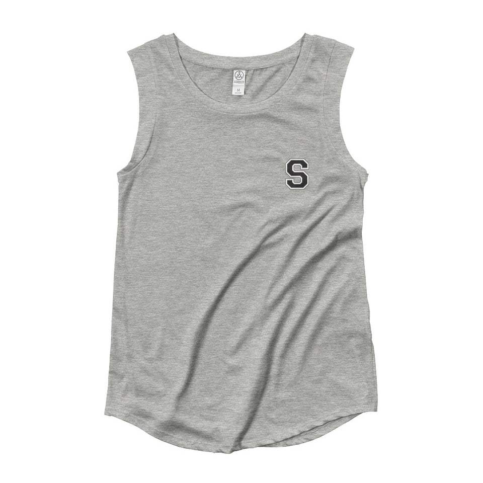 SNARF - College 'S' + Reverse - Cap Sleeve T-Shirt