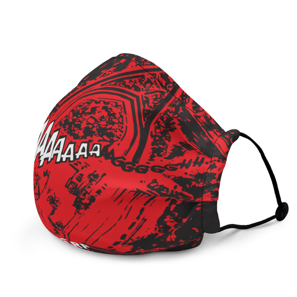 SNARF - 'Marian' (Red) - Premium Face Mask