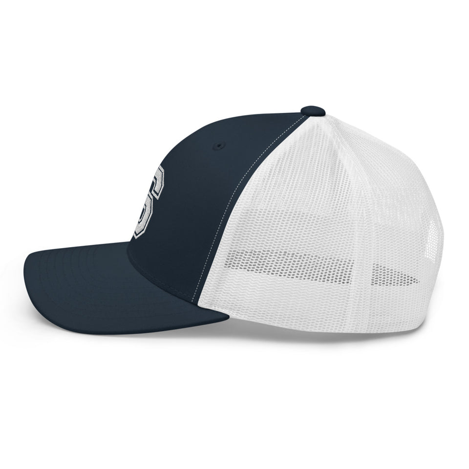 SNARF - College 'S' (White) - Trucker Cap