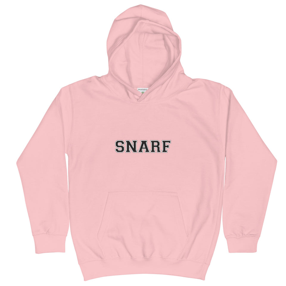 SNARF - College (Black & White) - Kids Hoodie