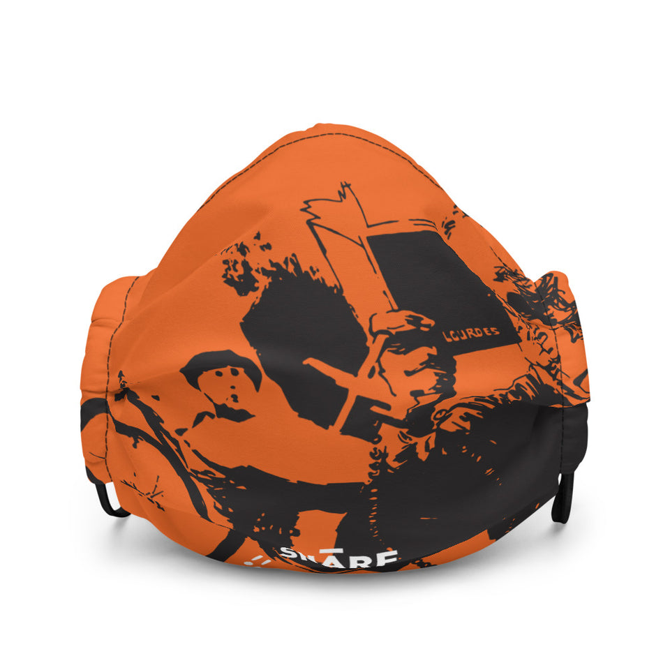 SNARF - 'Again Highway 61' (Orange) - Premium Face Mask
