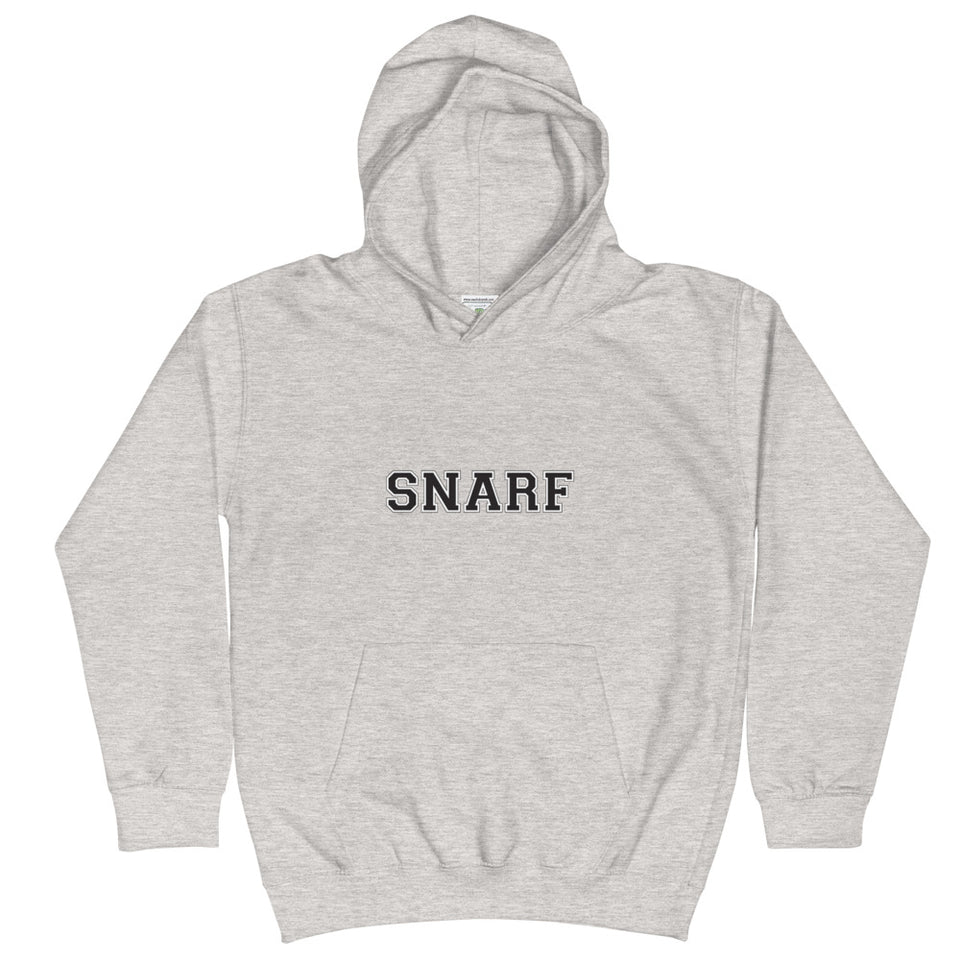 SNARF - College (Black & White) - Kids Hoodie