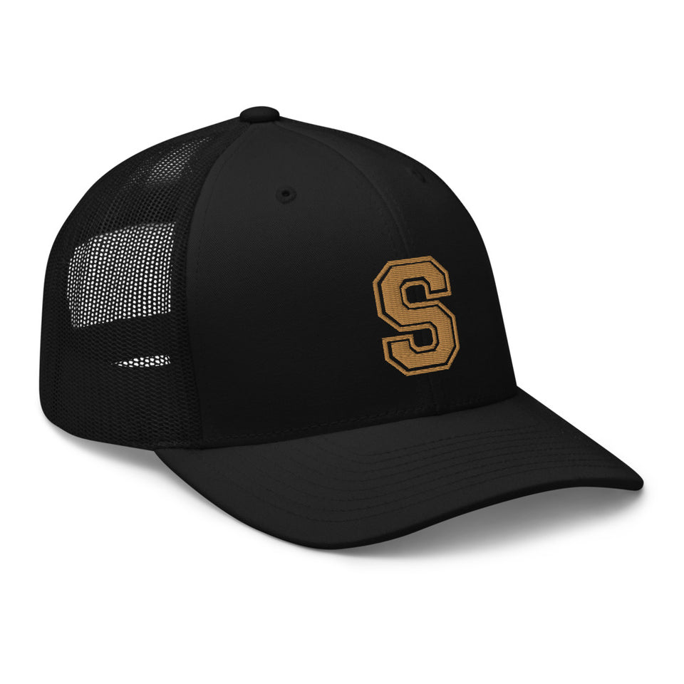 SNARF - College 'S' (Old Gold) - Trucker Cap