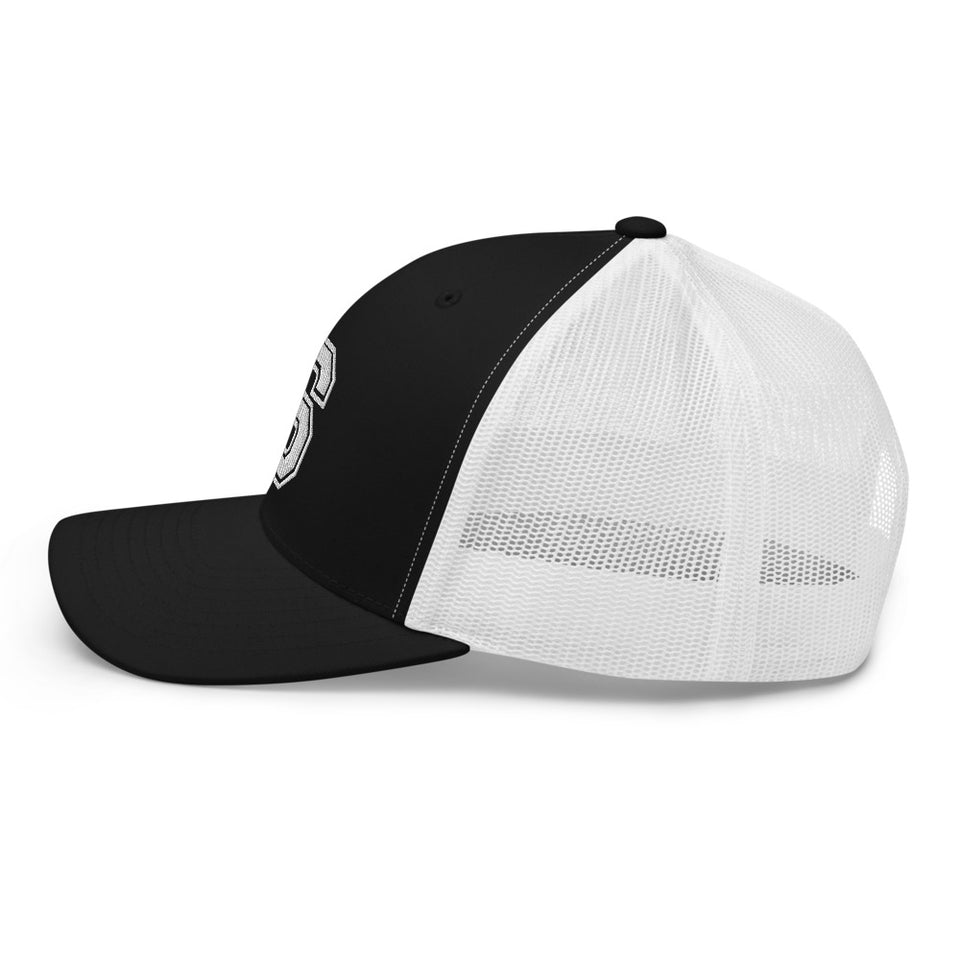 SNARF - College 'S' (White) - Trucker Cap