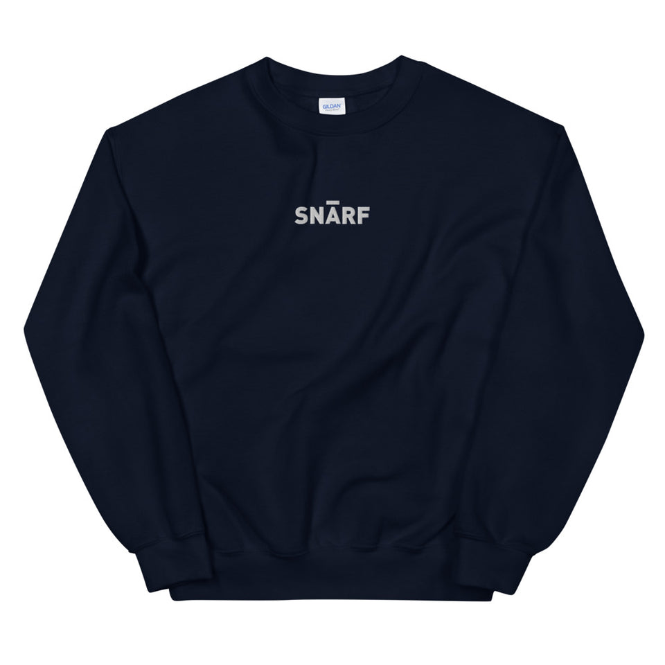 SNARF - Master (White) - Embroidered Unisex Sweatshirt