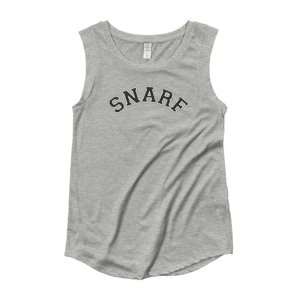 SNARF - College (Black) - Cap Sleeve T-Shirt