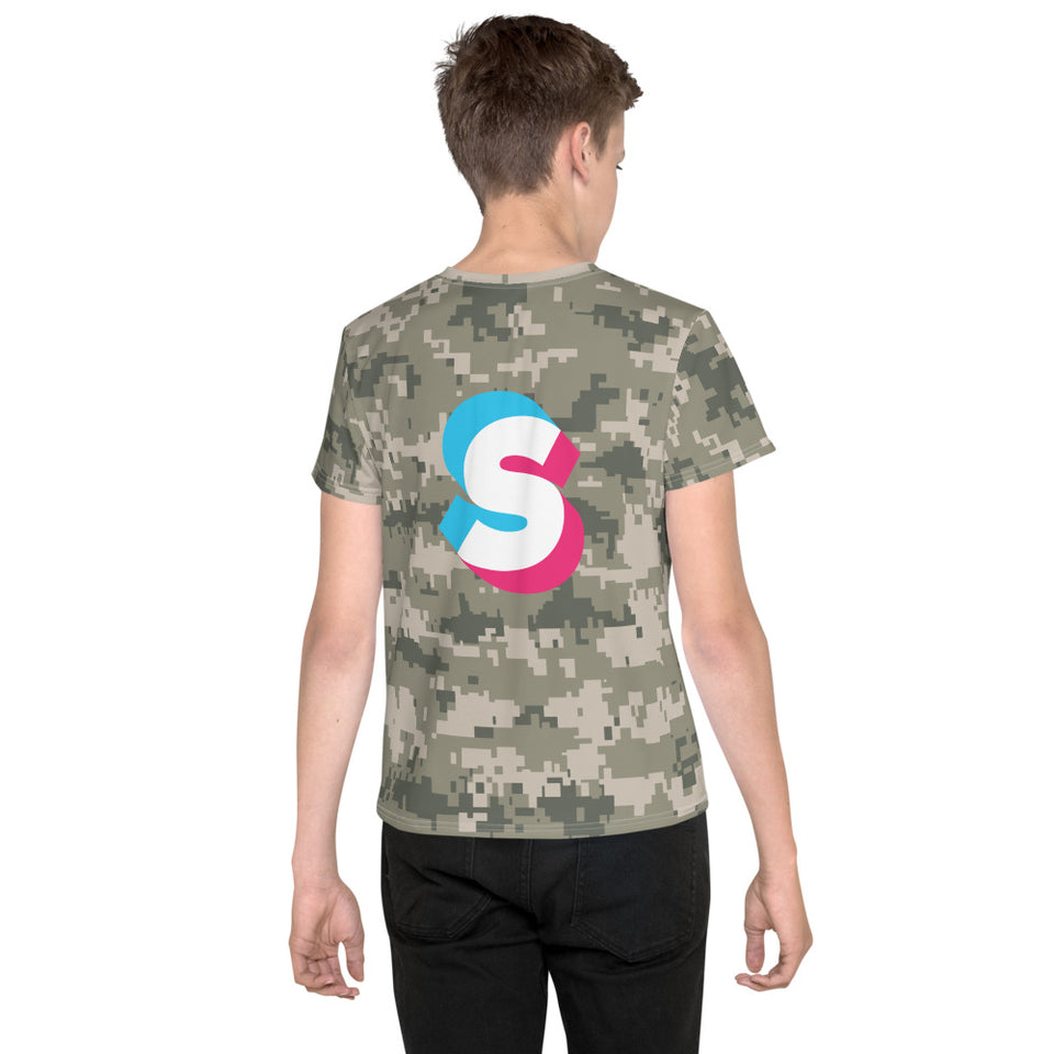 SNARF - Phase Super 'S' (Digital Camo) - Youth T-Shirt