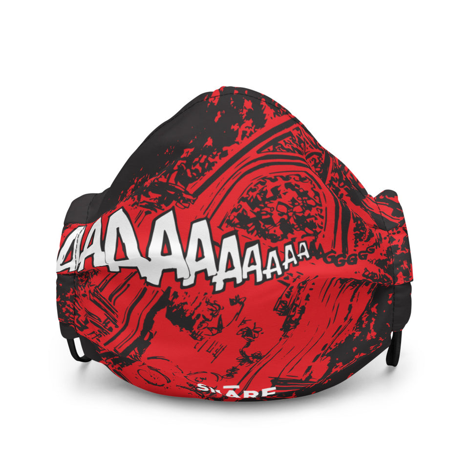 SNARF - 'Marian' (Red) - Premium Face Mask