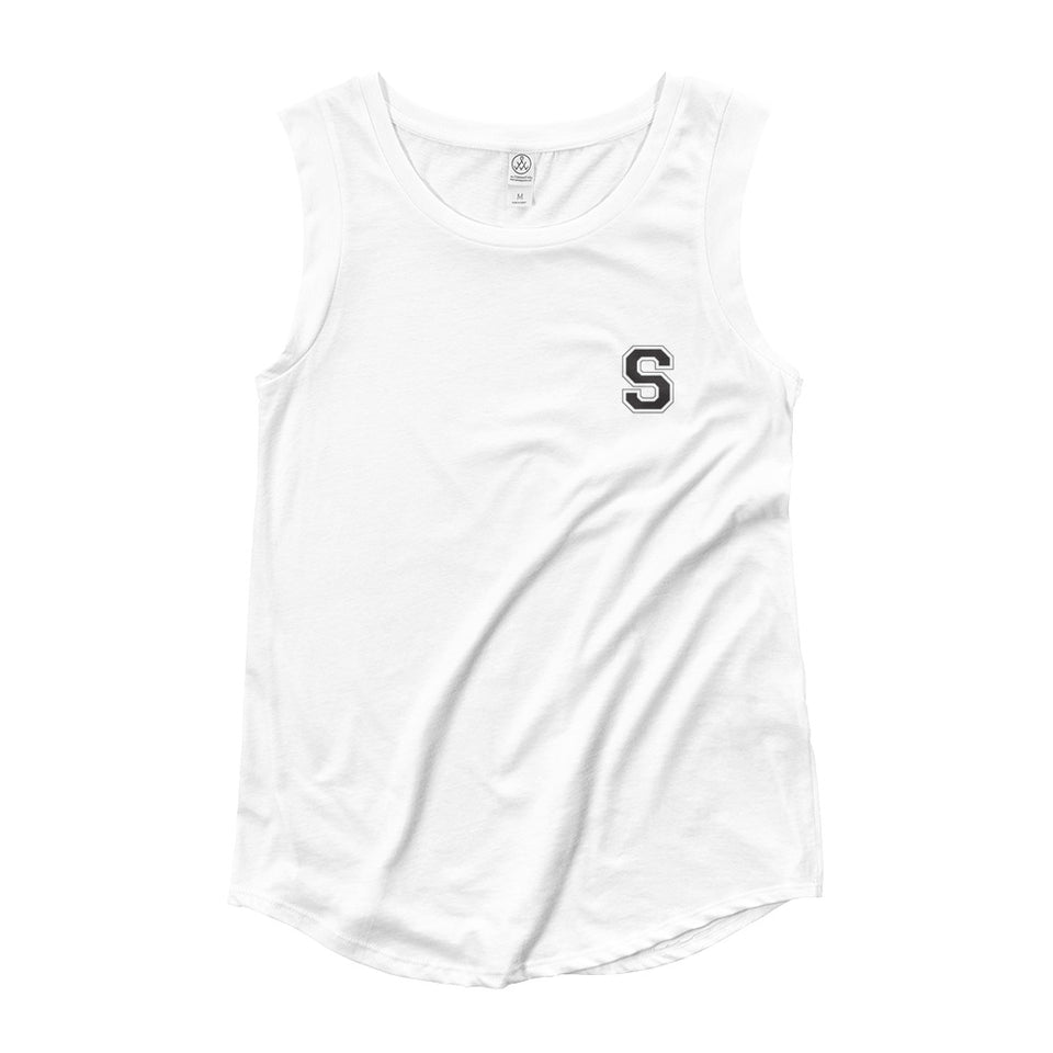 SNARF - College 'S' + Reverse In-Line - Cap Sleeve T-Shirt