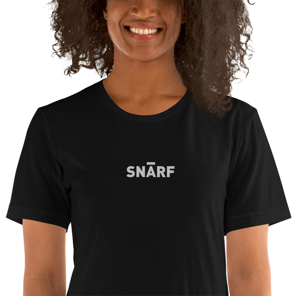 SNARF - Master (White) - Embroidered Unisex T-Shirt