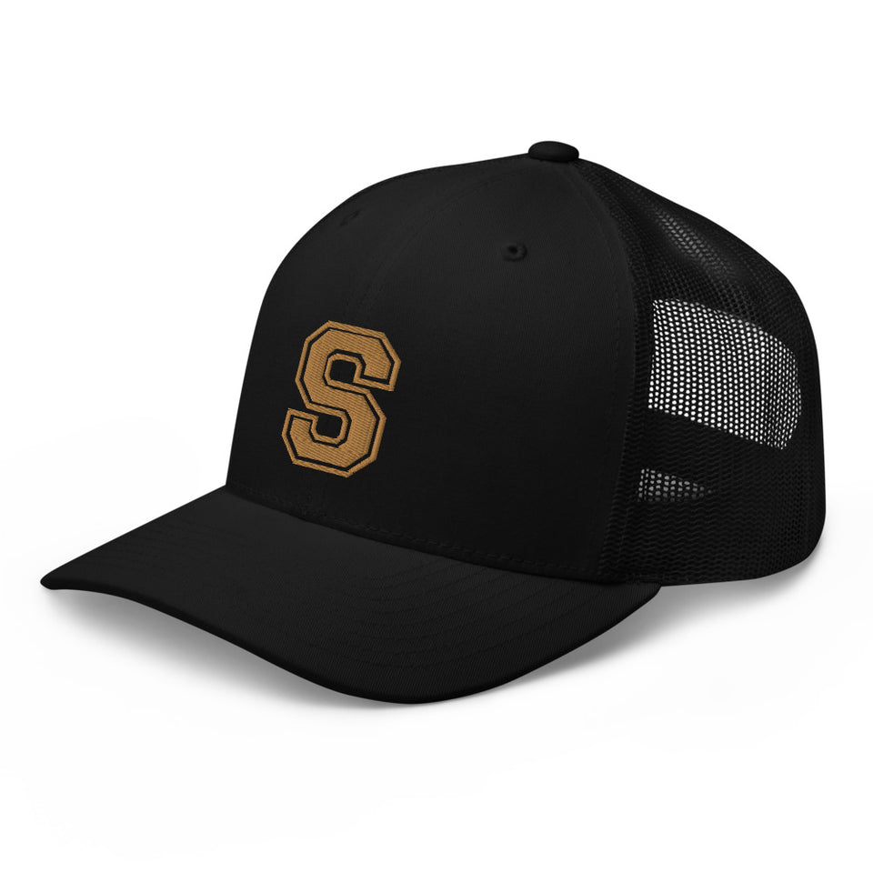 SNARF - College 'S' (Old Gold) - Trucker Cap