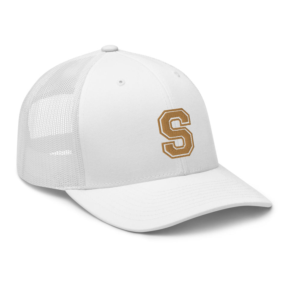 SNARF - College 'S' (Old Gold) - Trucker Cap