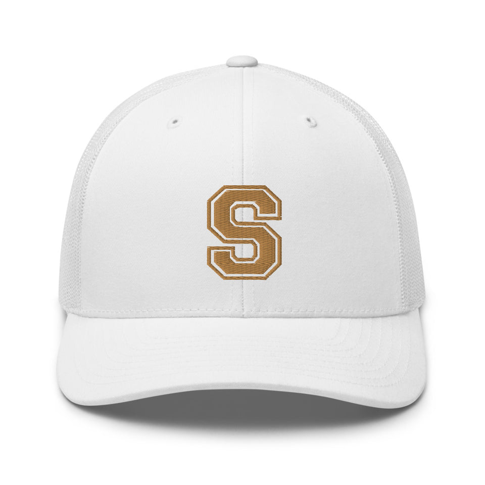 SNARF - College 'S' (Old Gold) - Trucker Cap