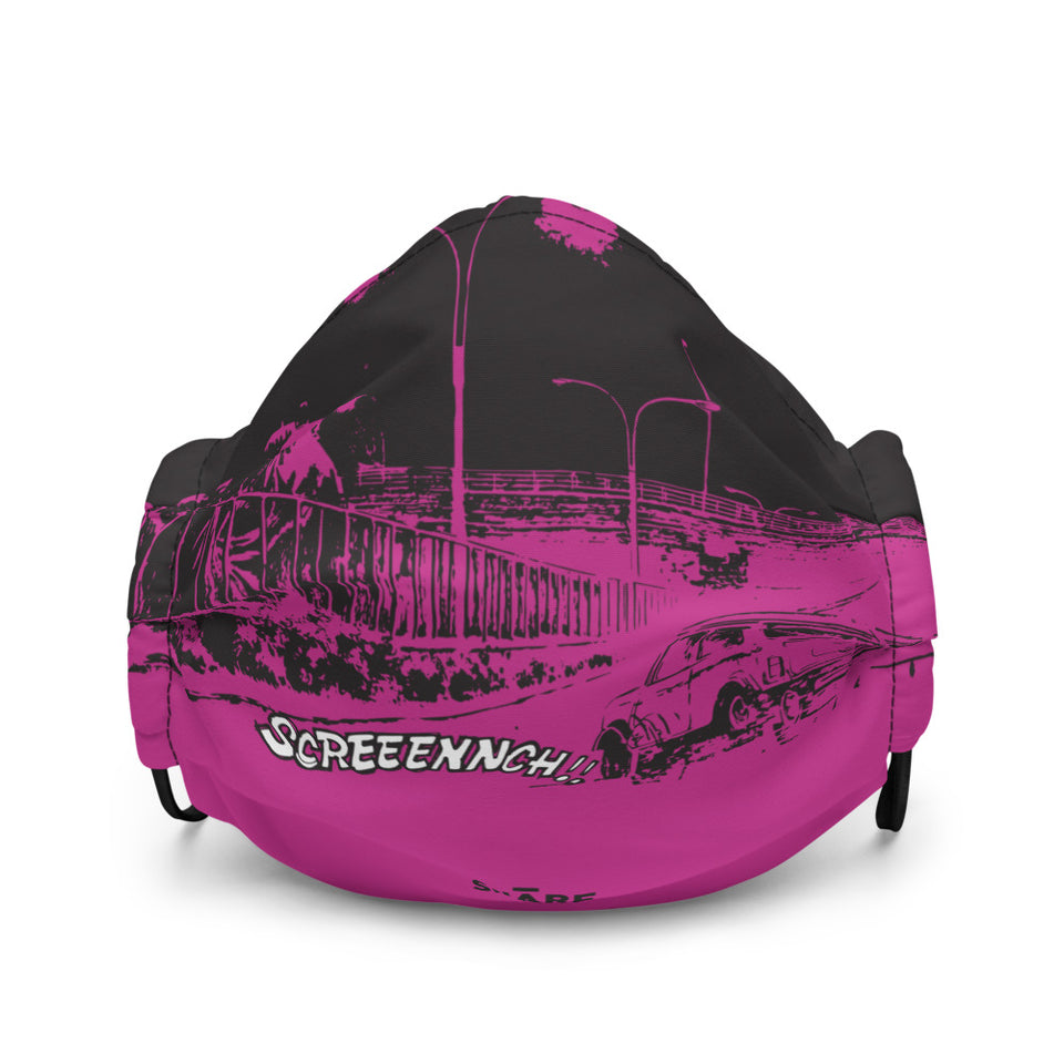 SNARF - 'Highway 61' (Pink) - Premium Face Mask
