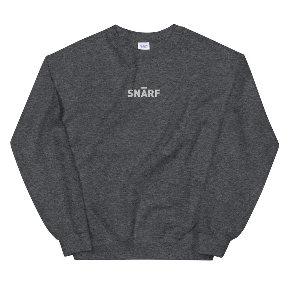 SNARF - Master (White) - Embroidered Unisex Sweatshirt