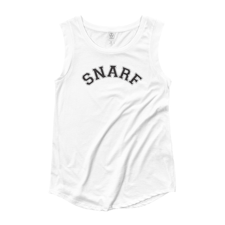 SNARF - College (Black) - Cap Sleeve T-Shirt