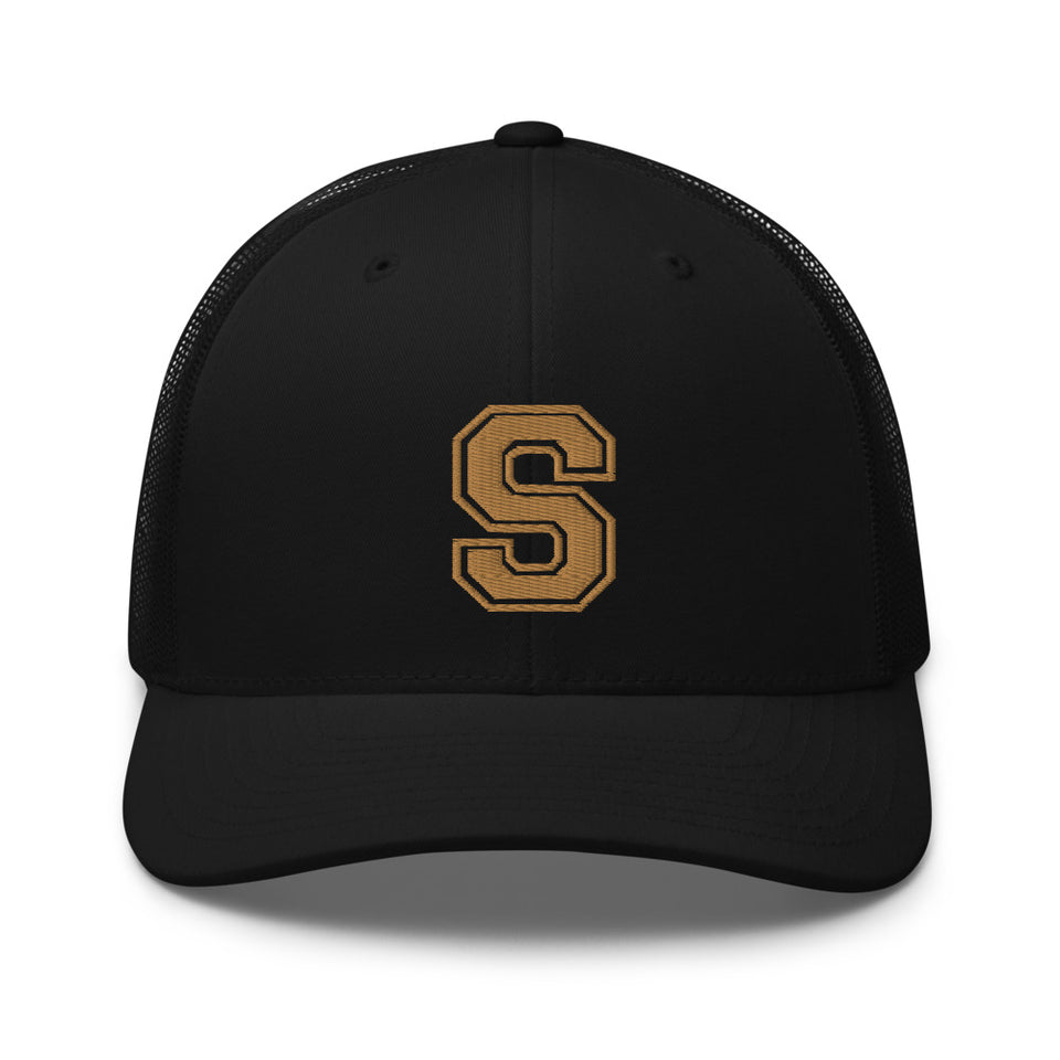 SNARF - College 'S' (Old Gold) - Trucker Cap