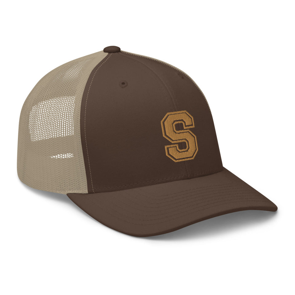 SNARF - College 'S' (Old Gold) - Trucker Cap