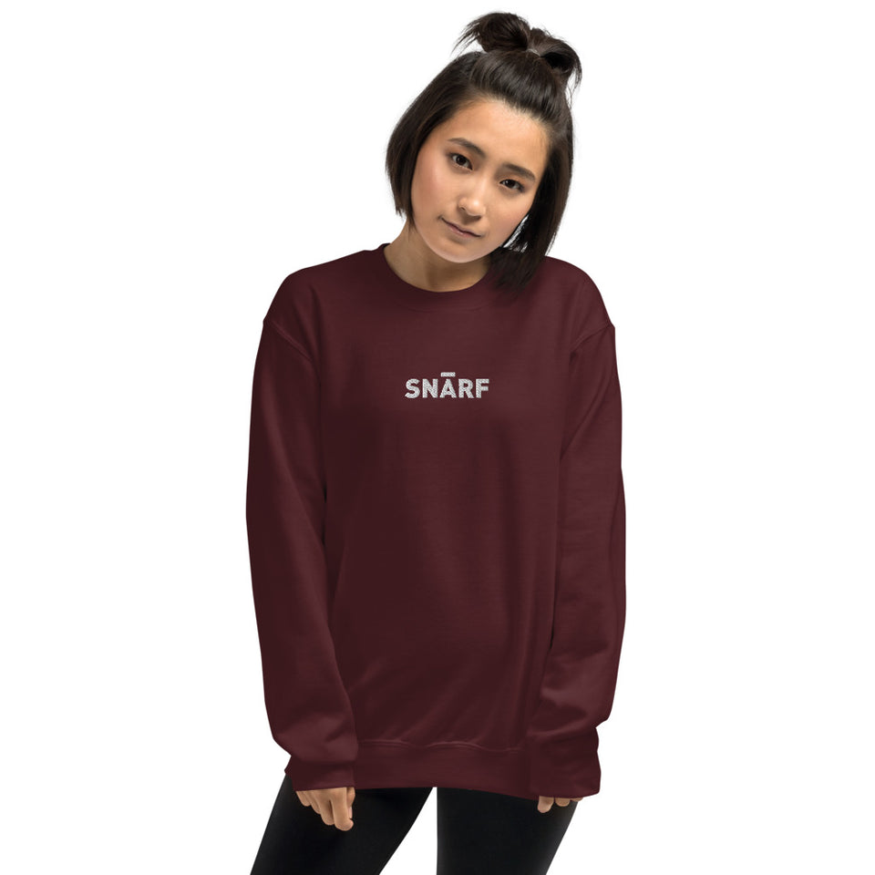 SNARF - Master (White) - Embroidered Unisex Sweatshirt